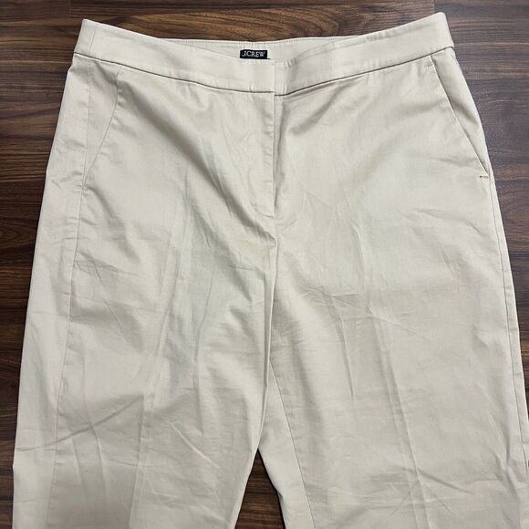 J. Crew Women's Tall Kate Straight-Leg Stretch Pant BP376 Beige Size 14T - Picture 4 of 16